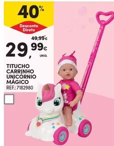 Oferta de Titancho Carrinho Unicornio Magico por 29,99€ em Continente