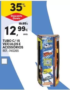 Oferta de Tubo C/15 Veiculos E Acessórios por 12,99€ em Continente