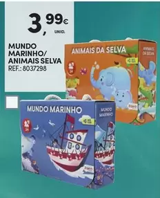 Oferta de Mundo Marinho/ Animais Selva por 3,99€ em Continente