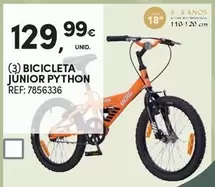 Oferta de Bicicleta Junior Python por 129,99€ em Continente