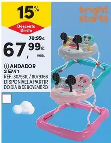 Oferta de A+ - Andador 2 Em 1 por 67,99€ em Continente