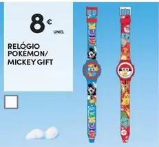 Oferta de Relógio Pokemon/ Mickey Gift por 8€ em Continente