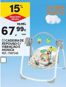 Oferta de Cadeira De Repouso C/ Vibração E Musica por 67,99€ em Continente