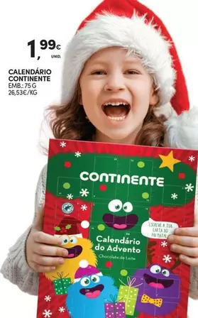 Oferta de A+ - Calendario Continente por 1,99€ em Continente