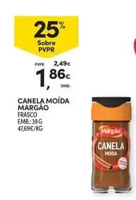 Oferta de Margão - Canela Moida por 1,86€ em Continente