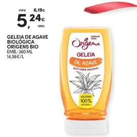 Oferta de Origens Bio - Geleia De Agave Biologica por 5,24€ em Continente