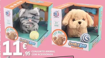 Oferta de .Com - Conjunto Animal Com Acessórios por 11,95€ em E.Leclerc