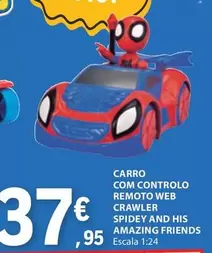 Oferta de .Com - Carro Com Controlo Remoto Web Crawler Spidey And His Amazing Friends por 37,95€ em E.Leclerc