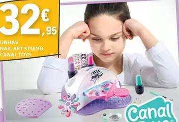 Oferta de Unhas Nail Art Studio Canal Toys por 32,95€ em E.Leclerc