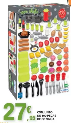 Oferta de Chef - Conjunto De 100 Pecas De Cozinha por 27,95€ em E.Leclerc