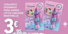 Oferta de Conjunto Desechos Para Unhas Little Unicorn por 3,95€ em E.Leclerc