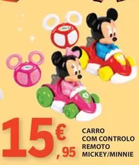 Oferta de .Com - Carro Com Controlo Remoto Mickey/Minnie por 15,95€ em E.Leclerc