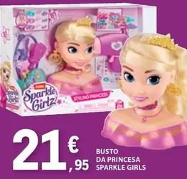 Oferta de Princess - Busto Da Princesa Sparkle Girls por 21,95€ em E.Leclerc