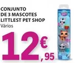 Oferta de Conjunto De 3 Mascotes por 12,95€ em E.Leclerc