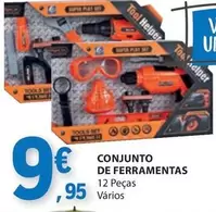 Oferta de Conjunto De Ferramentas por 9,95€ em E.Leclerc