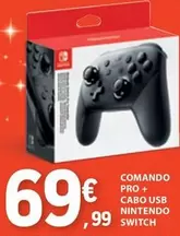 Oferta de Nintendo - Comando Pro + Cabo Usb por 69,99€ em E.Leclerc