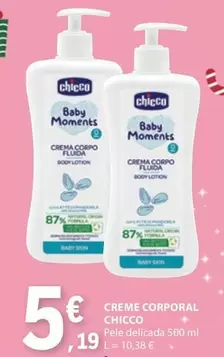 Oferta de Chicco - Creme Corporal por 5,19€ em E.Leclerc