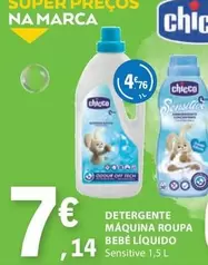 Oferta de Chicco - Detergente Maquina Roupa Bebe Liquido por 7,14€ em E.Leclerc