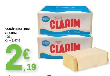 Oferta de Clarim - Sabão Natural por 2,19€ em E.Leclerc