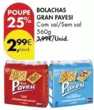 Oferta de Pavesi - Bolachas por 2,99€ em Pingo Doce