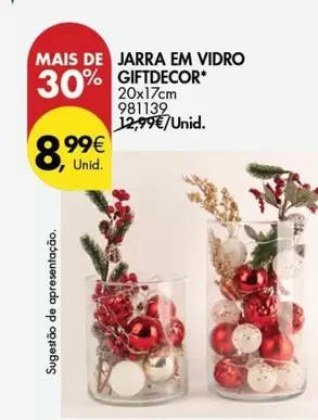 Oferta de Jarra Em Vidro por 8,99€ em Pingo Doce