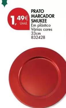 Oferta de Smukee - Prato Marcador por 1,49€ em Pingo Doce