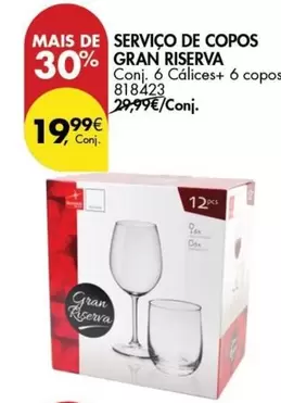 Oferta de Servico De Copos Gran Riserva por 19,99€ em Pingo Doce