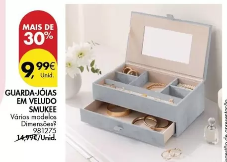 Oferta de Smukee - Guardajoias Em Veludo por 9,99€ em Pingo Doce