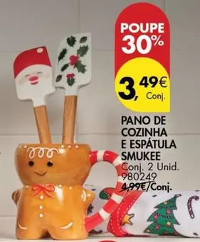 Oferta de Smukee - Pano De Cozinha E Espatula por 3,49€ em Pingo Doce