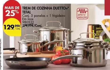 Oferta de Tefal - Trem De Cozinha Duetto+ por 129,99€ em Pingo Doce