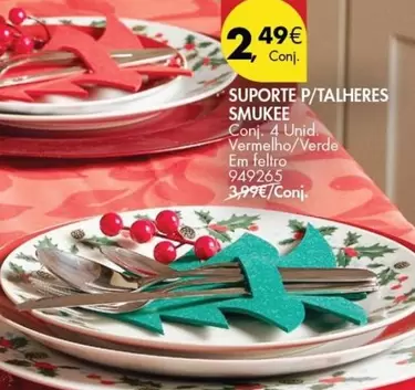 Oferta de Supporte P/talheres Smukee por 2,49€ em Pingo Doce