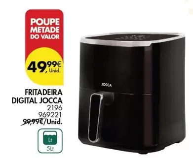 Oferta de Jocca - Fritadeira Digital 2196 por 49,99€ em Pingo Doce