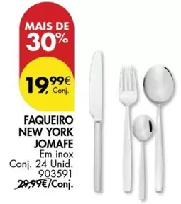 Oferta de Faqueiro New York por 19,99€ em Pingo Doce