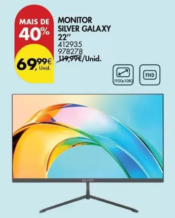 Oferta de Monitor Galaxy 22" por 69,99€ em Pingo Doce