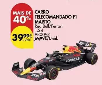 Oferta de Maisto - Carro Telecomandado F 1 por 39,99€ em Pingo Doce