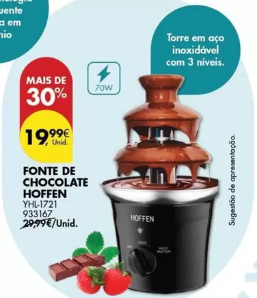 Oferta de Hoffen - Fonte De Chocolate por 19,99€ em Pingo Doce