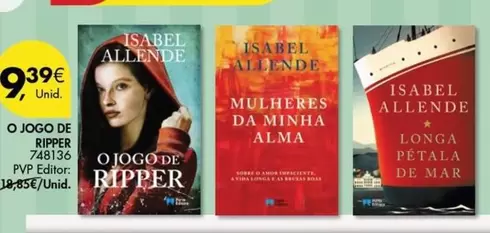 Oferta de Isabel Allende - O Jogo De Ripper por 9,39€ em Pingo Doce