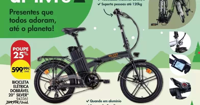 Oferta de Bicicleta Eléctrica por 599,9€ em Pingo Doce