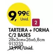 Oferta de Forma+ - Tarteira + Forma C/2 Bases por 9,99€ em Pingo Doce