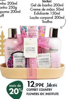 Oferta de Coffret Country Flowers IDC Institute por 12,99€ em Pingo Doce