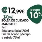 Oferta de Bolsa De Cuidado Man'stuff por 12,99€ em Pingo Doce