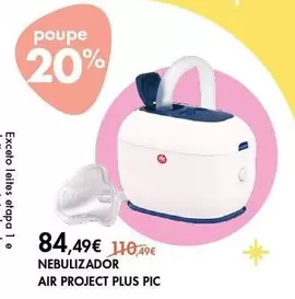 Oferta de Nebulizador Air Project Plus Pic por 84,49€ em Pingo Doce