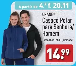 Oferta de A+ - casaco polar para senhora/homem por 14,99€ em Aldi