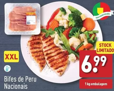 Oferta de XXL - Bifes De Peru Nacionals por 6,99€ em Aldi