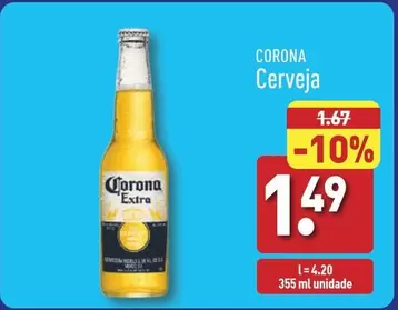 Oferta de Corona - Cerveja por 1,49€ em Aldi