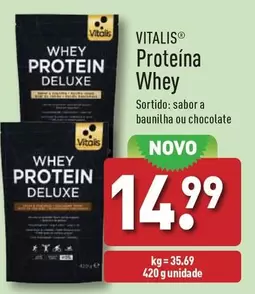 Oferta de Vitalis - Proteina Whey por 14,99€ em Aldi