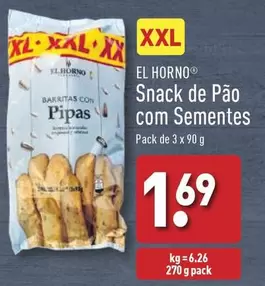 Oferta de XXL - Snack De Pão Com Sementes por 1,69€ em Aldi