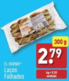 Oferta de Lacos Folhados por 2,79€ em Aldi