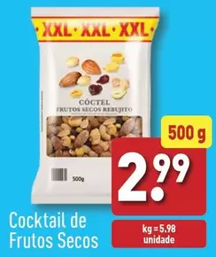 Oferta de XXL - Cocktail De Frutos Secos por 2,99€ em Aldi