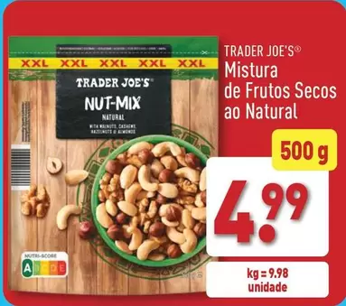 Oferta de XXL - Mistura De Frutos Secos Ao Natural por 4,99€ em Aldi